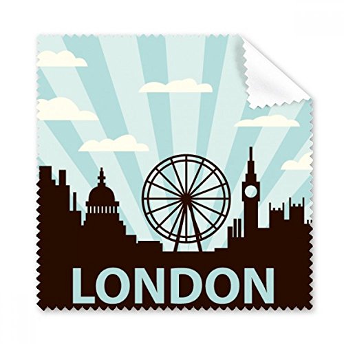 Nettoyant écran téléphone et lunettes motif London pour le bureau