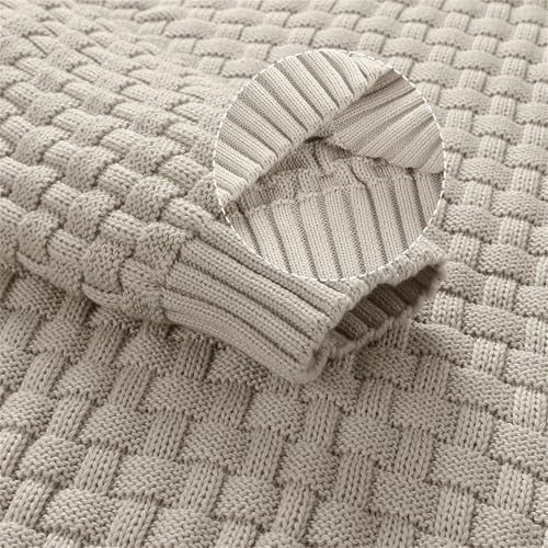 Men's Winter Knit Pullover Sweater Soft Warm Crewneck Jumper Textured Ribbed Hem Long Sleeve Comfortable Top4