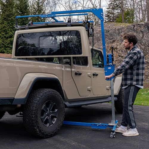 Image of EZLIFT Hard Top Remover Lift for Gladiator JT and 2019 - Up JLU, One-Person Removal System, Remove Hardtop in Minutes, Patent Pending