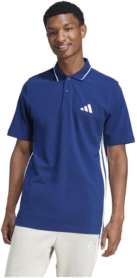 adidas Essential Three Stripes Pique Polo Shirt Men's Polo Shirt
