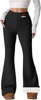 Flare Leggings for Women, Tummy Control Leggings Christmas High Waist Bell Bootcut Legging Yoga Pants High Waisted