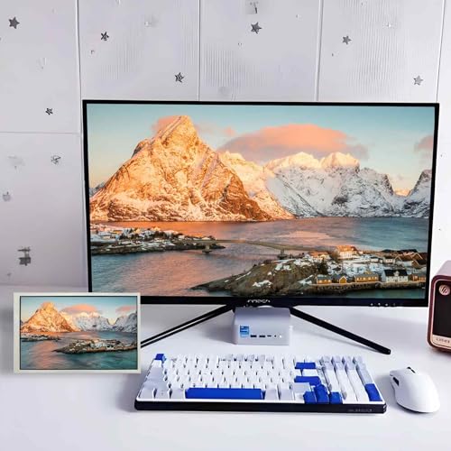 Image of VSDISPLAY 10.1'' LCD Monitor 1280x800 IPS Portable Secondary Display,White | Supports Mini H /D Input,As PC Case Screen Monitoring Computer Laptop GPU CPU RAM Data