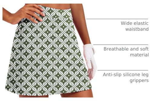 Image of Ekouaer 16 inch Golf Skorts for Woman with Inner Pockets Silicone Grippers Tennis Skirt Quick Dry Athletic Pickleball Skort