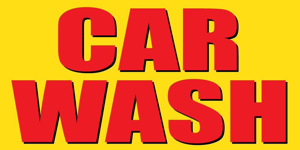 Car Wash Vinyl Banner Sign - Grommets - 13oz (5'x10')
