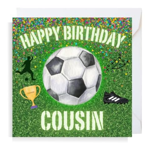 Second Ave Football Cousin Birthday Card Cover
