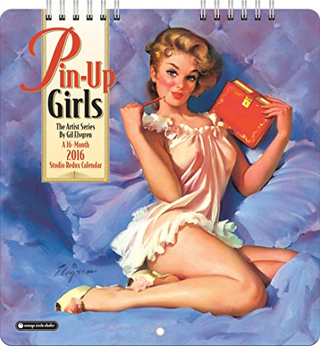 Orange Circle Studio 2016 Studio Redux Mini Wall Calendar, Pin-Up Girls