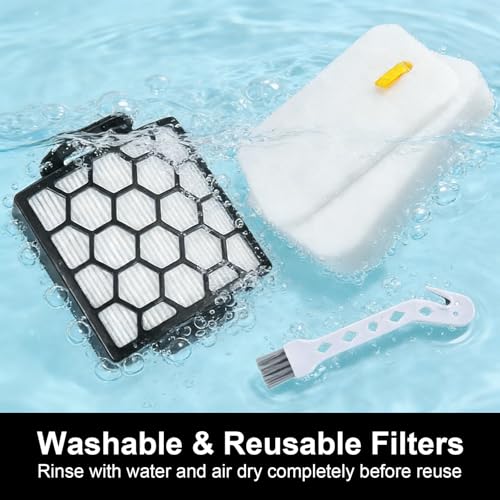 Image of ZU102 Filters for Shark Rotator Pet Upright Vacuum ZU100 ZU102, Include 2 HEPA, 4 Foam & Felt Filter and 4 Odor Neutralizer Cartridges for Pet Homes, Reduces Hair Dust & Smell