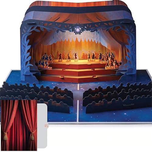 PACKLIST® Carte Pop-Up 3D Théâtre, Musique, Opéra – Un Cadeau Original pour une Soirée Spectacle, idéal pour Offrir des Billets pour un Événement – Profitez du meilleur Spectacle !