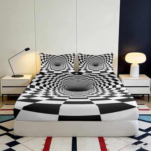 Housse de matelas 3D pour raviver un lit terne avec une illusion d'optique unique - 4