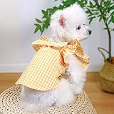 Dog Clothes for Small Dogs Summer Girl Dog Dresses Cute Princess Bowknot Dress Apparel Pet Holiday O