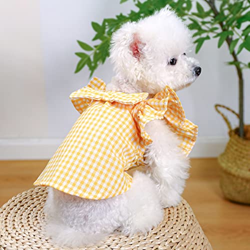 Dog Clothes For Small Dogs Summer Girl Dog Dresses Cute Princess Bowknot Dress Apparel Pet Holiday Outfits Lace Puppy Chihuahua Yorkies Sundress #TOP7