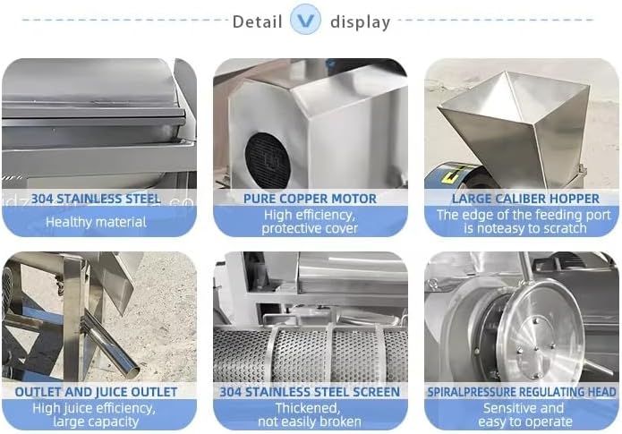 Heavy Duty Juice Machine, Commercial Juice Press for Quick, Efficient Juice Extraction from Fruits, Vegetables, and Citrus, Ideal for Cafes, Restaurants, and Smoothie Shops