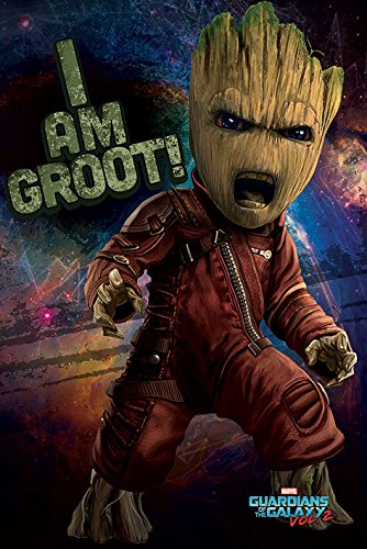 Guardians of The Galaxy Vol. 2 - Movie Poster/Print (I AM Groot!) (Size: 24 inches x 36 inches)