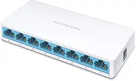 Switch Desktop Mercusys MS108, 8 Portas, 10/100Mbps