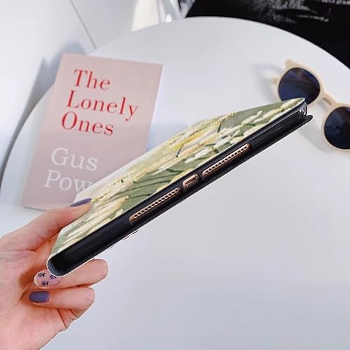 Disonbeir 花柄 対応 iPad 10.2 iPad 第 9 8 7 世代 iPad Air3 iPad Pro 10.5 ケース 可愛い フラワー イラスト 柄物 アイパッド 10.2 10.5 インチ 用 カバー 印刷 プリント ブック式 手帳型 花,柄P