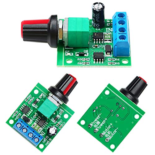 Wayintop 3Pcs Pwm Low Voltage Motor Speed Controller Dc 1.8V 3V 5V 6V 12V 2A 1803Bk 1803B Adjustable Driver Switch With Speed Control Knob (Pack Of 3) #TOP3