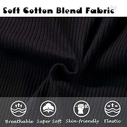 Nroboo NROBOO-BLACK Newborn Baby Boy Girl One Piece Romper Jumpsuit Solid Ribbed Baby Boy Clothes Onesies Outfits thumb #4