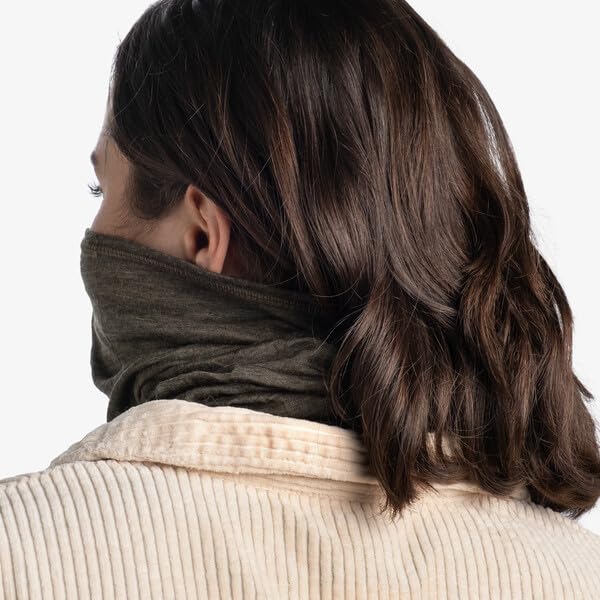 Image of Buff Lightweight Merino Wool Neck Gaiter, 100% Ethically Sourced Wool,Versatile, Temperature Regulating Face Mask