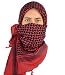 Mato & Hash Military Shemagh Tactical 100% Cotton Scarf Head Wrap - Red/Black