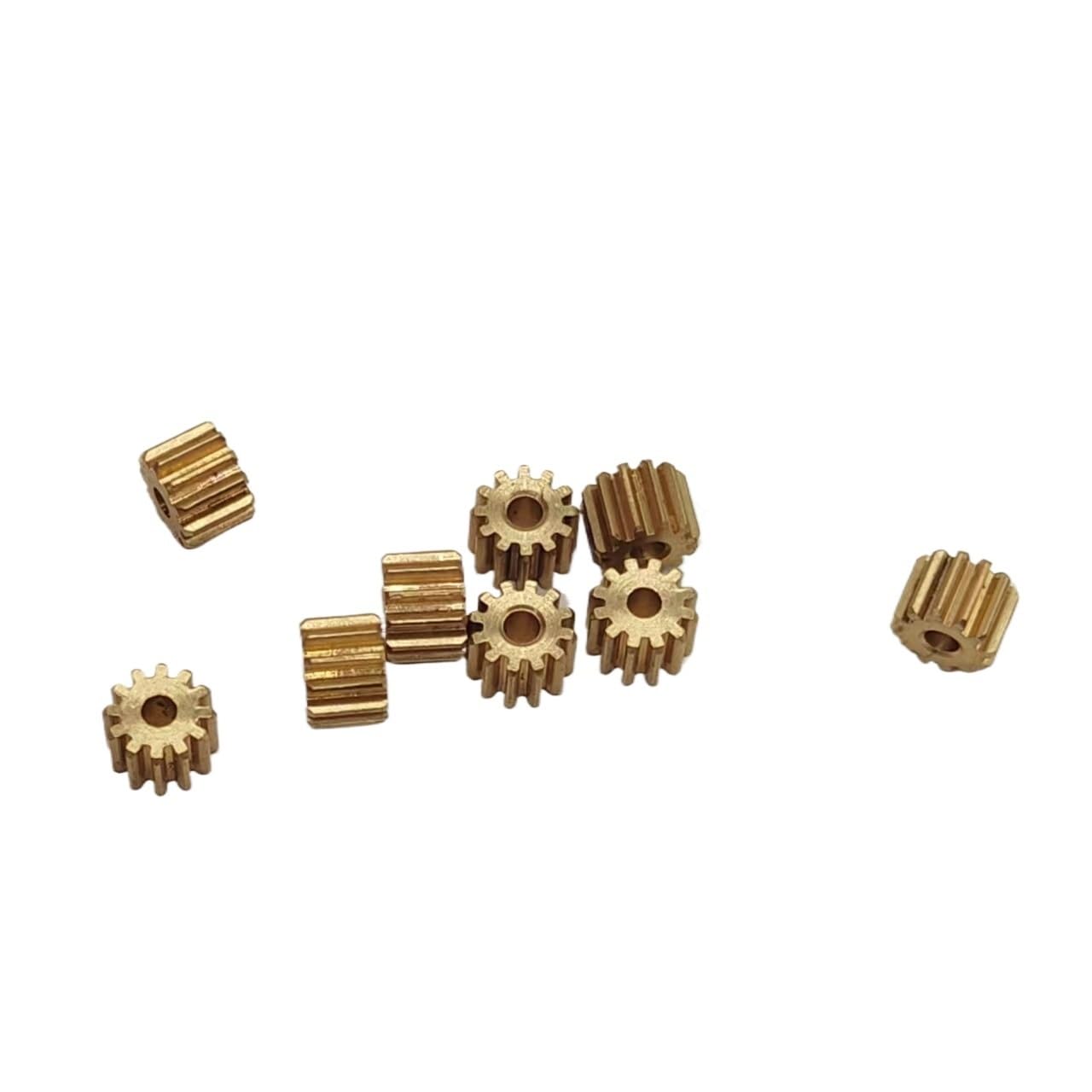 Ingranaggi In Plastica POM 12 Denti, Modulo 0.5 - 10 Pezzi, Diametro 7mm, Spessore 5mm, Per Alberi Da 3mm