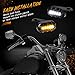 QUASCO Led Motorcycle Turn Signals Switchback Mini Blinkers Handlebar Marker Light Compatible with Harley Sportster 1200 Iron 883