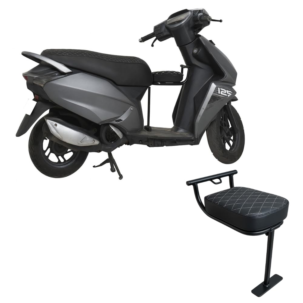 Scooty Activa Front Baby Seat | Foldable Kids Scooter Chair | Soft Cushion Comfort | Adjustable Secure Child Riding Seat | Durable Metal Frame Build | Universal Fit for All Scooters-image-36