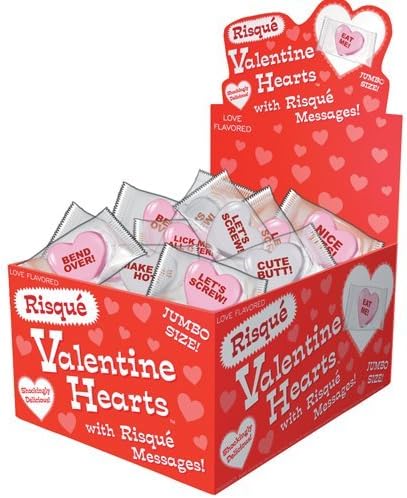 Risque Large Conversation Hearts - 100 pieces
