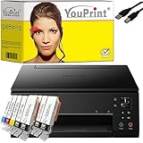 Hochwertige Tinte der Marke Youprint für hervorragende Druckqualität und ein gestochen scharfes Druckbild.