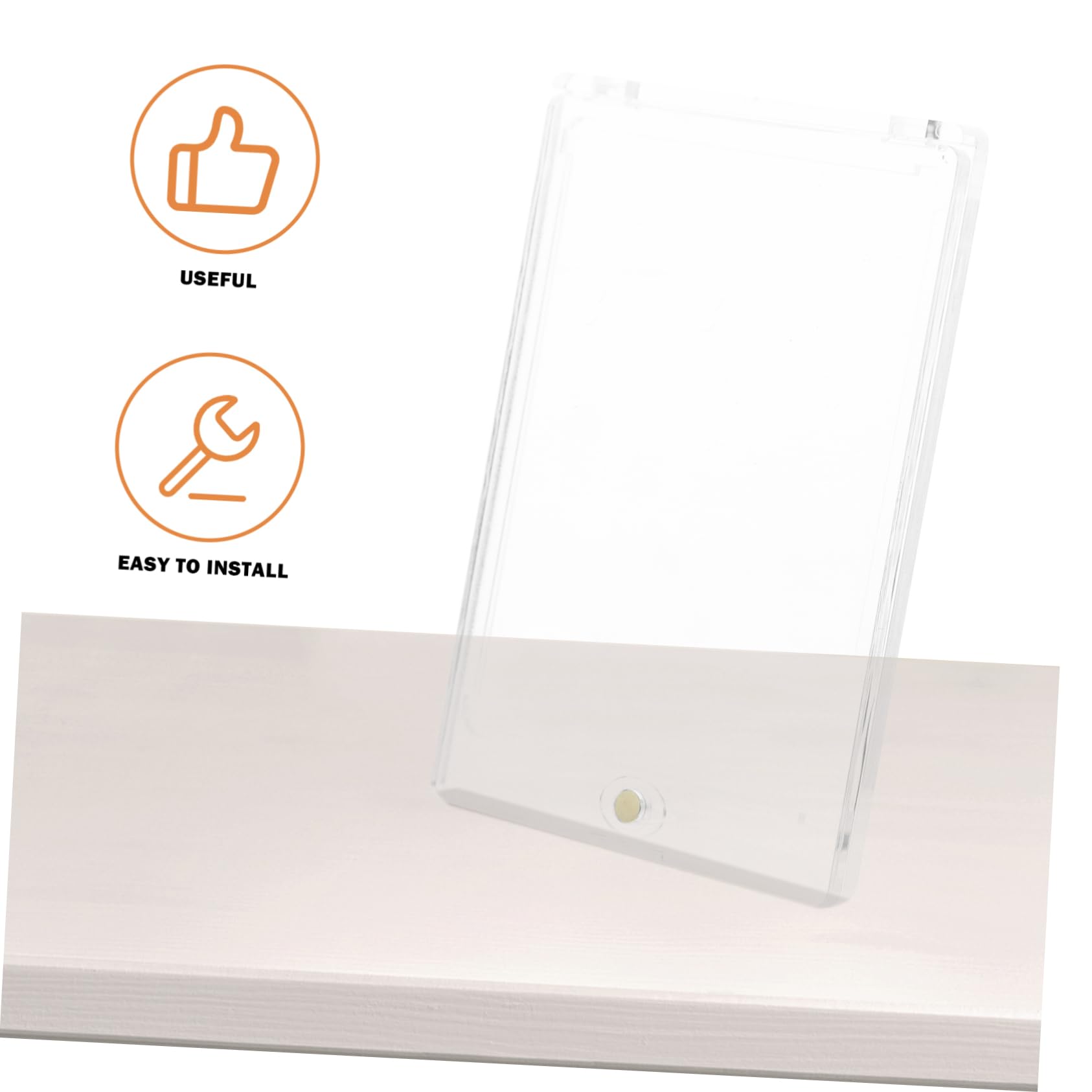 Portacarte Magnetico 10 Pezzi in Plastica, Protezione Trasparente per Football Card e Trading Card, Chiusura Sicura Contro Pieghe e Danni