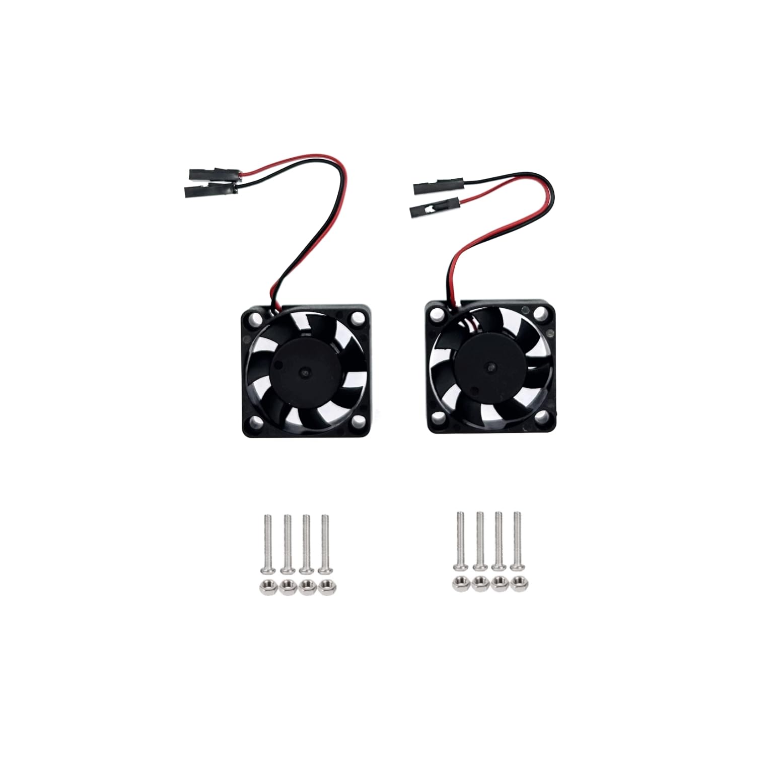 JZK 2PCS 30x30mm 2pin DC 5V mini ventola di raffreddamento silenziosa con fili 3007 piccola ventola di raffreddamento silenziosa 30mm 3cm ventola DC brushless in miniatura 5V