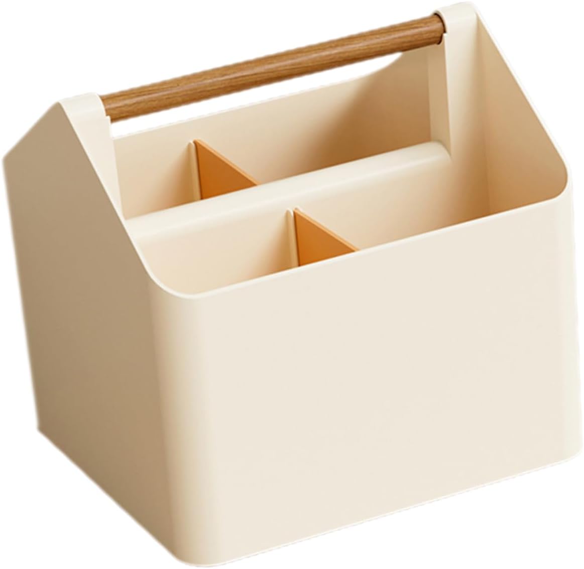 DOITOOL Handheld Storage Box Handle Multi-Compartment Desktop Organizer for Office Supplies Remote Control Holder