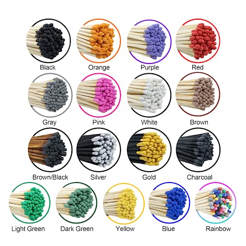 434 inch long wooden refill matchsticks with strike stickers - safety matches wholesale bulk loose by chandler studio 50 pieces dark green