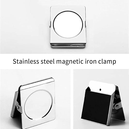 Miniatura 4 de Mini caja de lata portátil de 12 pozos vacía paleta de acuarela bandeja de mezcla de pintura, kit de viaje de almacenamiento pequeño con clip