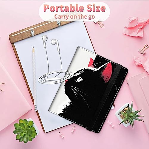 Image of Black Cat Photo Album 4x6 120 Pockets Photos with Strong Elastic Band, Small Mini Albums Sheet Protector Folder for Photos, Album for Family Wedding Anniversary Baby Women Men Vacation Gift
