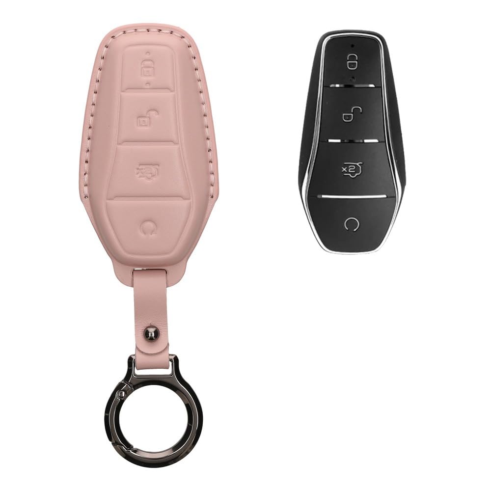 Mauxpiao A For Byd Tto 3 / Sealion/Han/Tang/Dolphin/Seal Leather Key Case, Car Key Cover, Key Protector Rewr/A