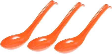 Luxshiny Colheres De Ramen 12Pcs Colher De Sopa Chinesa Talheres Colheres De Talheres Colheres De Sopa Japonesa Colheres De Molho Concha De Melamina Talheres De Gancho Colheres De Melamina