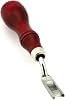 C.S. Osborne Leather French Edge Skiving Tool #130, Size 1 to 8, Made in USA (1 (1/16))
