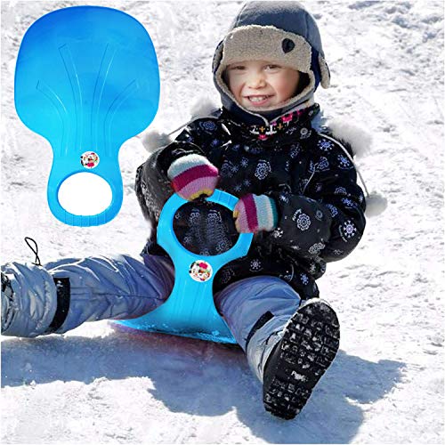 image for YZHM Snow Sled Board, Outdoor Winter Plastic Skiing Boards, Portable S