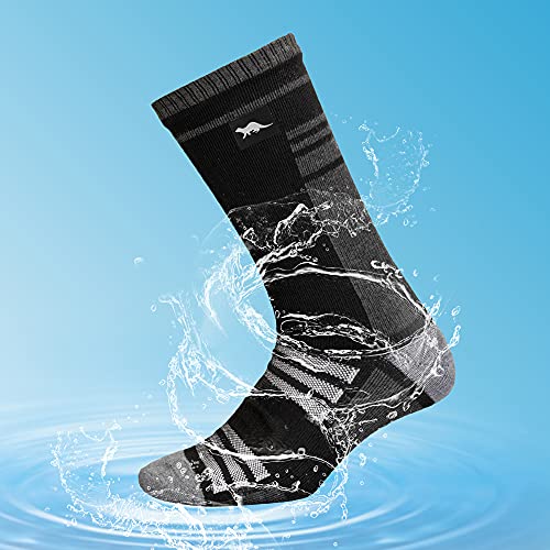 Otter Waterproof Socks, Breathable Waterproof Socks For Men Skiing Cycling Wading Kayaking Running Socks (Large, Grey) #TOP4