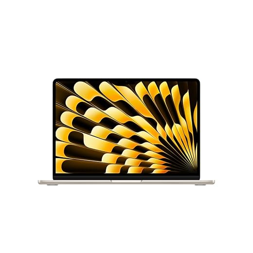 Apple 2025 MacBook Air (de 13 polegadas, Processador M4 da Apple com CPU 10‑core e GPU 8‑core, 16GB Memória unificada, 256 GB) - Luz das estrelas