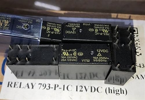 Relais 793-P-1C 12VDC à 8 broches interchangeables pour circuit imprimé