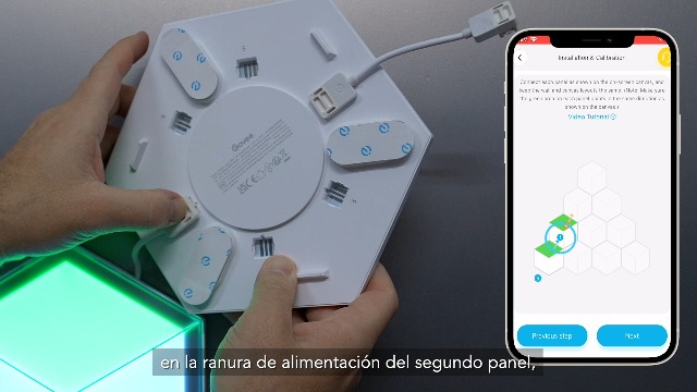 Govee Glide Hexagon Paneles de Luz Ultra, 3D Luces de Pared RGBIC