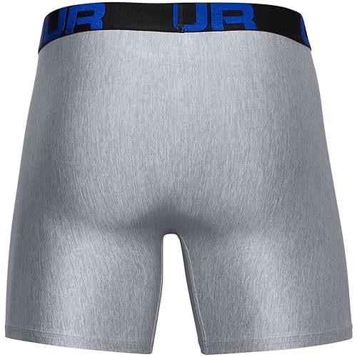 Image of Under Armour mens Multi-pack Performance Tech Boxerjock Brief, 6 inch Inseam, All-day Comfort & Soft