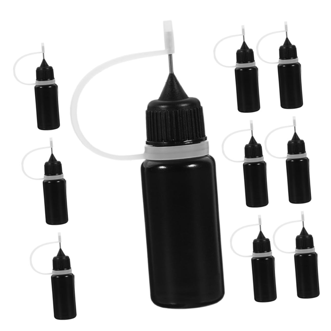 Beatifufu 10 Pack Squeeze Pointed Bottles Precision Tip Glue Dispensing Bottles for Fine Liquid Application