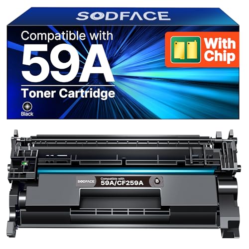 59A CF259A Mit Chip Kompatibel für HP 59A Toner Schwarz für HP 59X Cf259X für LaserJet Pro M404DN Toner MFP M428DW M404DW M404n M428FDW M428FDN M304N M304DN M428 M404 (Schwarz 1er-Pack)