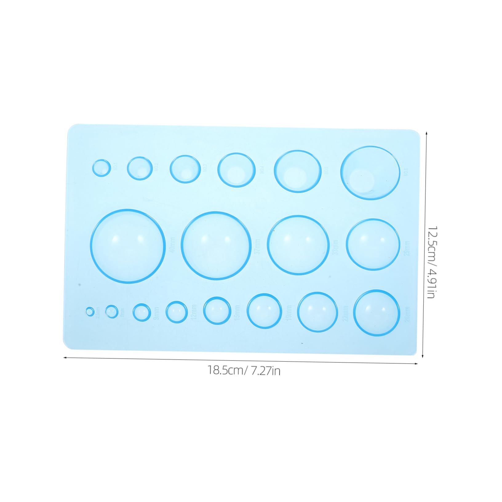 SHINEOFI 2pcs Half Round Ball Shape Mold Polymer Clay Tools for DIY Clay Crafting Kids Kit