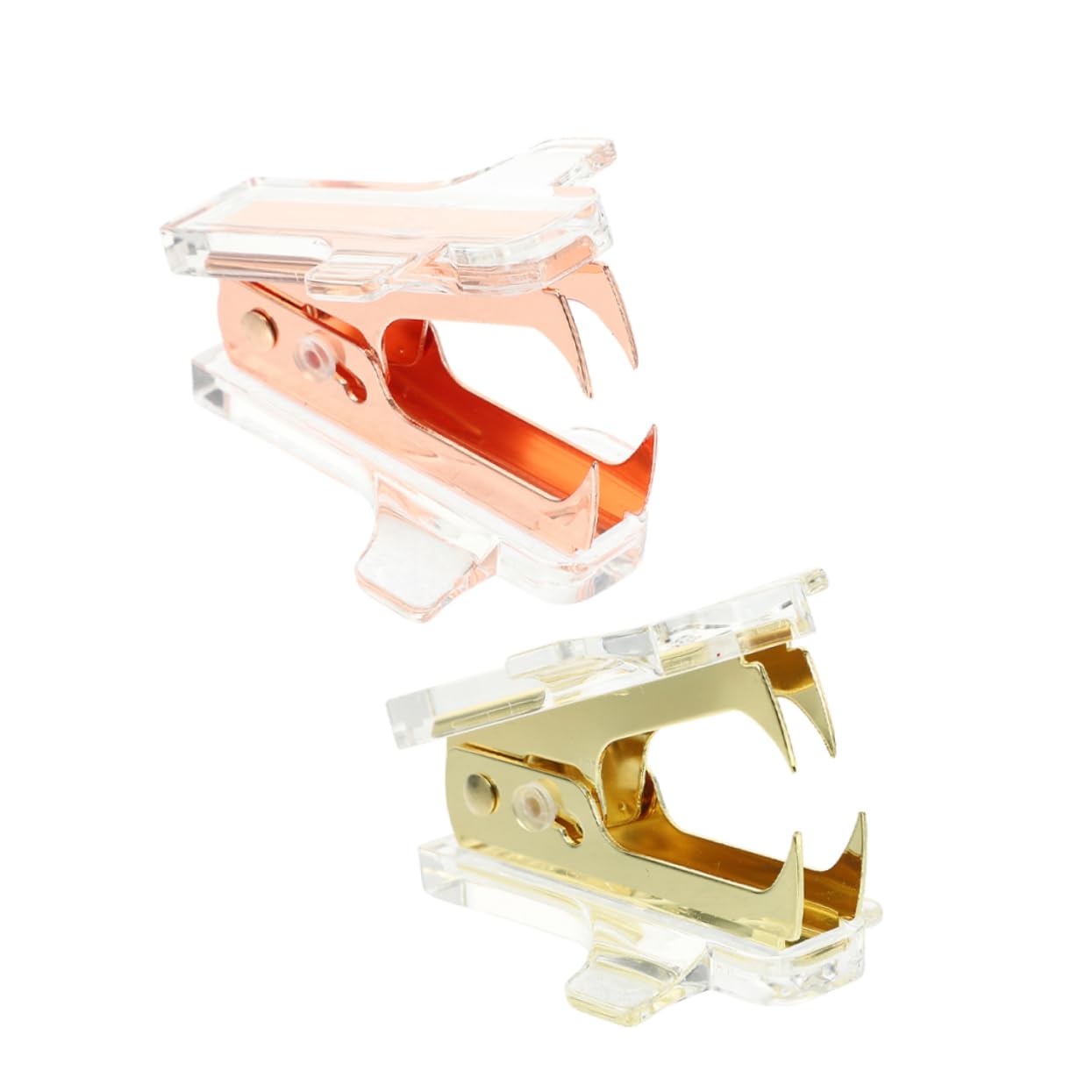 HOMSFOU 4 Set Aircraft Styling Unghia Forniture Per Ufficio Estrattore Di Punti Portatile Strumenti Per La Rimozione Dei Punti Metallici Levapunti Heavy Duty Metallo 2 Pezzi * 4