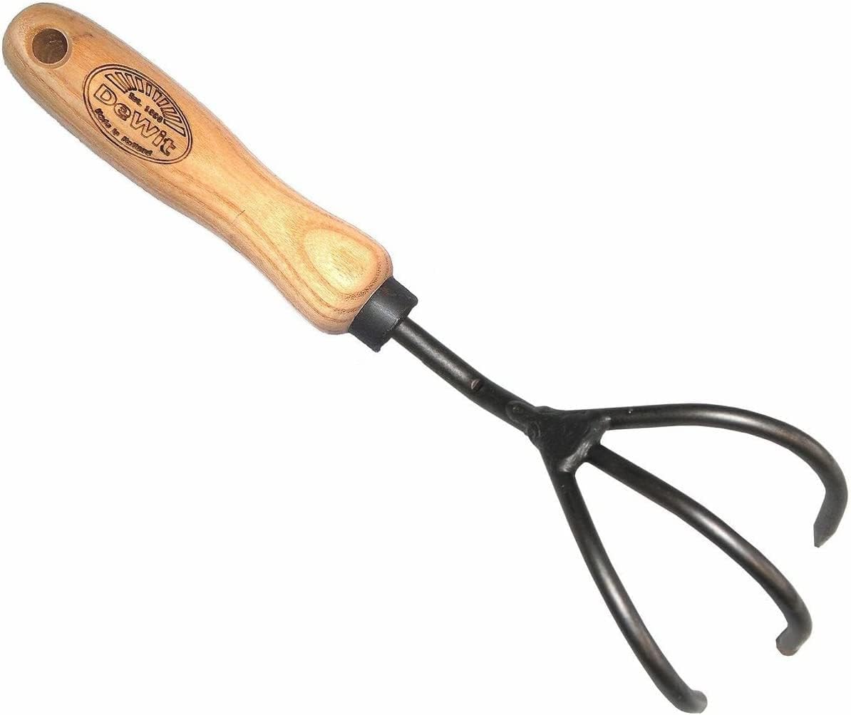 Dewit 3-Piece Tool Gift Set with 3-Tine Cultivator, Forged Trowel and Forged Hand Fork