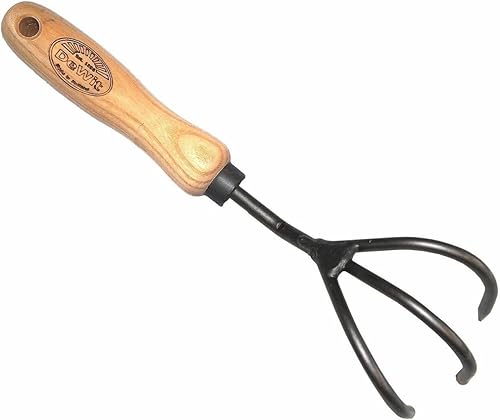 Miniatura 4 de Dewit Set de regalo de herramientas de 3 piezas con cultivador de 3 dientes, paleta forjada y tenedor de mano forjado