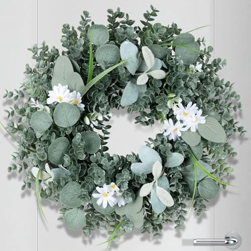 Lavender Wreaths for Front Door, 20 inch Artificial